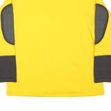 CACTUS Mens Yellow & Charcoal Ski And Board 1/4 Zip Sweatshirt S Pullover Cotton