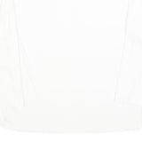 TOMMY HILFIGER Womens White Plain Crew Neck Basic Knit Jumper XL Cotton Blend