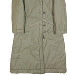 CARMA Womens Beige Puffer Jacket S Polyester Blend Long Sleeve Zip Closure