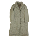 CARMA Womens Beige Puffer Jacket S Polyester Blend Long Sleeve Zip Closure