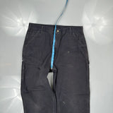 Carhartt Ptb Carpenter Pants - 34W 32L Blue Cotton
