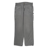 Carhartt Carpenter Trousers - 34W 33L Grey Cotton