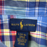 Age 14-16 Ralph Lauren Checked Shirt - Large Multicoloured Cotton