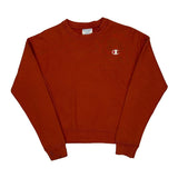 Reverse Weave Champion Cropped Sweatshirt - XS Red Cotton