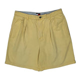 Tommy Hilfiger Chino Shorts - 34W 7L Yellow Cotton