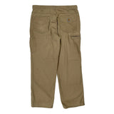 Carhartt Carpenter Trousers - 36W 30L Khaki Cotton Blend
