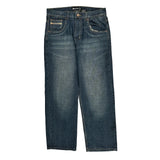 Royal Blue Jeans - 34W 32L Dark Wash Cotton Blend