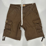 Lee Cargo Shorts - 32W 11L Brown Cotton