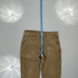 Carhartt Carpenter Trousers - 32W 30L Beige Cotton