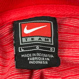 Ohio State Nike Striped Polo Shirt - Large Red Cotton Blend