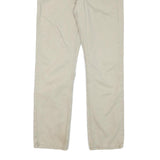 LEVI'S Mens Beige Cotton Blend Regular Straight Trousers W28 L28 Casual Zip