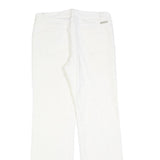 COLUMBIA Womens Cotton Blend White Regular Straight Trousers W30 L30 Comfortable