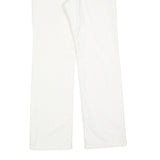 COLUMBIA Womens Cotton Blend White Regular Straight Trousers W30 L30 Comfortable