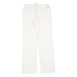 COLUMBIA Womens Cotton Blend White Regular Straight Trousers W30 L30 Comfortable