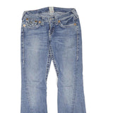 TRUE RELIGION Womens Regular Blue Denim Bootcut Cotton Blend W27 L30 Classic