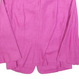 MAX MARA Womens Pink Jacket M Woven Button Plain Tailored Classic