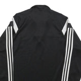 ADIDAS Mens Black & White 1/4 Zip S Sweatshirt Sports Training Pullover
