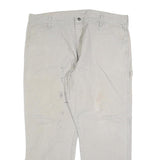 CARHARTT Mens Regular Fit Beige Cotton Blend Straight Leg Trousers W38 L30