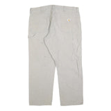 CARHARTT Mens Regular Fit Beige Cotton Blend Straight Leg Trousers W38 L30