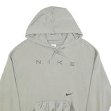 NIKE Womens Grey Hoodie M Cotton Blend Casual Pullover Sweatshirt