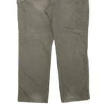 CARHARTT Mens Regular Fit Beige Workwear Trousers W38 L30 Cotton Blend Zip