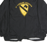 LUNA PIER Mens Black Yellow 1st Cavalry Division Button Jacket XL Polyester