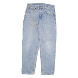 CARHARTT Mens Relaxed Light Blue Denim Jeans W34 L32 Zip Cotton Blend Casual