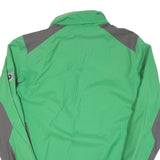 JACK WOLFSKIN Mens Green & Grey Outdoor Jacket S Polyester Blend Zip Plain