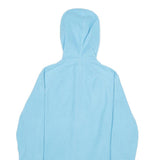 THE NORTH FACE Womens Blue Hoodie Jacket M Polyester Plain Zip Hooded Casual