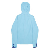 THE NORTH FACE Womens Blue Hoodie Jacket M Polyester Plain Zip Hooded Casual