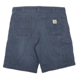 CARHARTT Mens Shorts Blue Relaxed Fit Casual L W36 Workwear Cotton Blend
