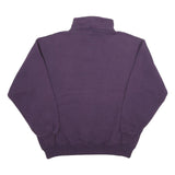 JERZEES Mens Purple Quarter Zip XL Sweatshirt SGYC Embroidered Logo Casual