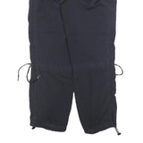 H&M Womens Polyester Blend Black Relaxed Drawstring Trousers W30 L28 Casual