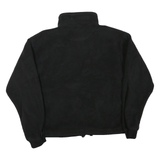 Mens Black Polyester Blend Jacket 2XL Plain Zip Closure Warm Casual Outerwear