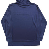 DKNY Mens Blue Pullover Hoodie M Embroidered Logo Polyester Casual Wear