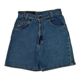 Levis Slim Denim Shorts - Mediumw 8L Blue Cotton
