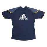 ADIDAS Mens Blue & Yellow LA Galaxy Football Shirt L Short Sleeve Crew Neck