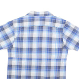 COLUMBIA Mens Blue & White Check Short Sleeve Shirt S Outdoor Casual Summer