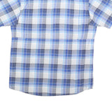 COLUMBIA Mens Blue & White Check Short Sleeve Shirt S Outdoor Casual Summer