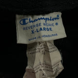 Reverse Weave Champion Hoodie - XL Black Cotton Blend