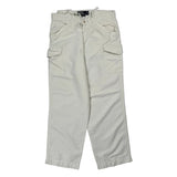 Polo By Ralph Lauren Cargo Trousers - 31W 29L White Cotton