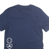 ADIDAS Mens Navy Blue UC Davis Baseball Graphic T-Shirt M Short Sleeve Crew Neck