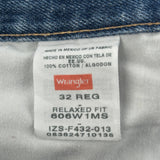 Wrangler Denim Shorts - 32W 10L Blue Cotton