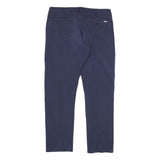 LEVI'S Mens Cotton Navy Regular Fit Straight Leg Trousers W32 L28 Casual Smart