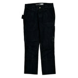 Carhartt Double Knee Carpenter Trousers - 30W 30L Black Cotton