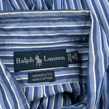 Ralph Lauren Striped Shirt - Large Blue Cotton