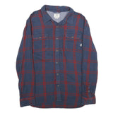 VANS Mens Blue & Red Check Shirt L Long Sleeve Cotton Casual Workwear