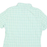JACK WOLFSKIN Womens Blue Shirt UK 12 Short Sleeve Polyester Blend Casual