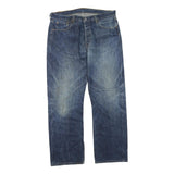 LEVI'S Mens Regular Fit Blue Denim Jeans W38 L30 Zip Closure Classic Style