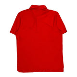 Adidas Polo Shirt - Medium Red Polyester